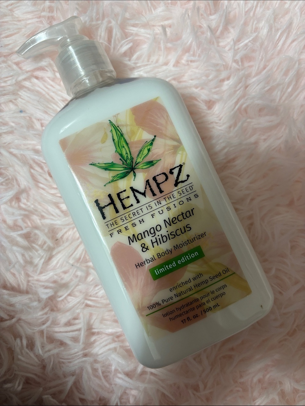 New Hempz Mango Nectar & Hibiscus Herbal Body Moisturizer - Picture 3 of 4